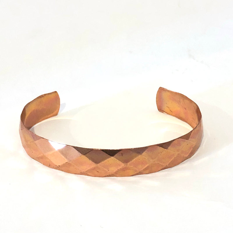 Faceted copper Bracelet by Wheeler