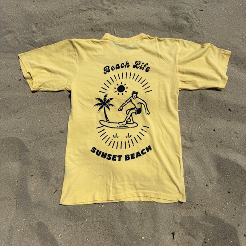 Beach Life Sunset Beach Tee