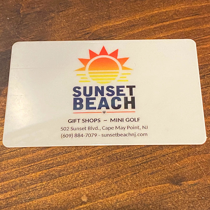 Sunset Beach Gift Card - Online