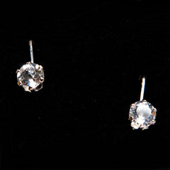Cape May Diamond Leverback Earrings in Sterling Silver