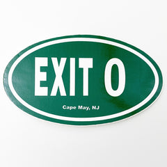 Exit 0 Car Sticker