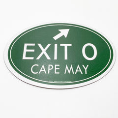 Exit 0 Cape May Car Magnet